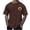 Brown, variant on Short Sleeve T&nbsp;Shirts&nbsp;for Man Pull-On Yellow Hawaiian Style Crew Neck Tops Botanical Graphic Prints Refreshing T-Shirts Khaki,Xxxl