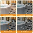 thumbnail image 3 of EASTIN Hot Tub Spa Heater Pump Cover Protective Hot Tub Pump Cover Waterproof Dustproof Hot Tub Insulated Pump Cover for Most Hot Tub Spa Heater Pumps All Weather Protection, 3 of 7