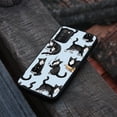 thumbnail image 4 of WIRESTER Shockproof Soft Rubber Cover Case for Samsung Galaxy A03S 4G LTE (Not 5G) 6.5" 2021, Black White Tuxedo Cat Playful Postures On Pale Aqua Background, 4 of 5