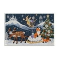 thumbnail image 2 of ToyKingdee Xmas Front Door Mat Outside Entrance, Christmas Door Mats for Entryway, Low Profile Welcome Mat Entry Doormats for Kitchen/Bathroom, 2 of 6