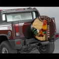 thumbnail image 1 of 3d Custom Print Universal Fits Most Cars Animal Art Designs Butterflies Spare Tire Cover Case Polyester Winter and Summer, 1 of 5