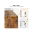 thumbnail image 2 of 5-layer retro-style 62.87-pulgada high floor-standing estante con abiertos almacenamiento space easy to assemble ideal para para sala de estar dormitorio oficina, 2 of 5