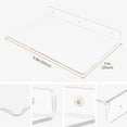 Unique Bargains Clear Acrylic Floating Shelves for Bathroom Bedroom Wall Display Shelf 11.8" x 7
