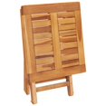 thumbnail image 5 of vidaXL Chaise Longue avec Table et Coussin en Bois de Teck Massif, 5 of 5