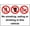 Warning Sign 4, variant on No Smoking At Any Time Warning Sign - 8"x12" Metal Security Decor, Personalized for Business Office Road Home Yard Garden