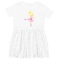 thumbnail image 3 of Inktastic Ballerina, Ballet Girl, Ballet Dance, Blonde Hair Girls Toddler Dress, 3 of 5