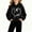 Black, variant on Spazoro Girls Pullover Hoodie with Pockets, Long Sleeve Hooded Neck Soft Cat Heart Graphic Print Relaxed Fit Trendy Casual Sweatshirt for Kids Pink Size 5-6