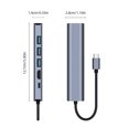 thumbnail image 4 of Hub USB C 6 en 1 100W PD 5Gbps Tipo C Estación de acoplamiento 4K 30HZ Compatible con HDMI WDOplteas  Para estrenar, 4 of 4