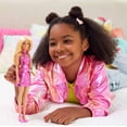 thumbnail image 2 of Barbie Fashionistas Doll #230 with Blond Hair, Wearing Metallic Pink Minidress with Heart Cut-Out, White Bracelet and Heels, 2 of 5