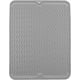 thumbnail image 1 of Estera de goteo de silicona para encimera, estante para platos y soporte, salvamanteles resistente al calor, estera para secar platos, salvamanteles de cocina gris, 1 of 5