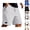 Light Gray, variant on Waffle Shorts for Men Summer Casual Elastic Waist Wide Straight Leg Loose Knee Length Bermuda Shorts with Pockets