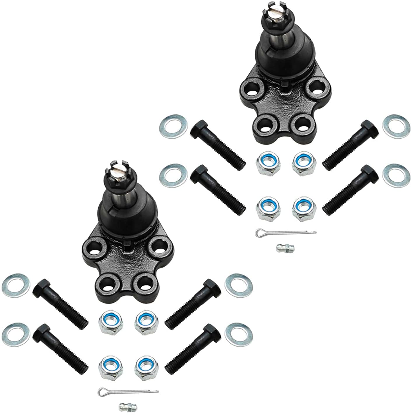 Detroit Axle - 2WD Front End Kit for 1999-2006 Chevy Silverado GMC Sierra 1500 2 Upper Control Arms w/Ball Joints 2 Lower Ball Joints 2 Sway Bars 2000 2001 2002 2003 2004 2005 Replacement