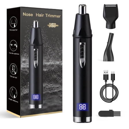 Ear and Nose Hair Trimmer for Men and Women, Travel Trimmer,High-Precision Nose Shaver,USB Rechargeable,Waterproof,Safe & Quiet Operation,Portable Ear Hair Remover Design