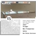 thumbnail image 5 of Acrylic Coffee Table, 50.4" x 17.5" x 20" x 0.8'' Thick Rectangle Clear Coffee Table, Clear Modern All Acrylic Waterfall Living Room Tables, Large, 5 of 17