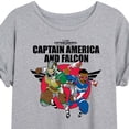 thumbnail image 3 of Marvel Captain America: Brave New World - Falcon Team Up - Women's Oversized Tee, 3 of 5