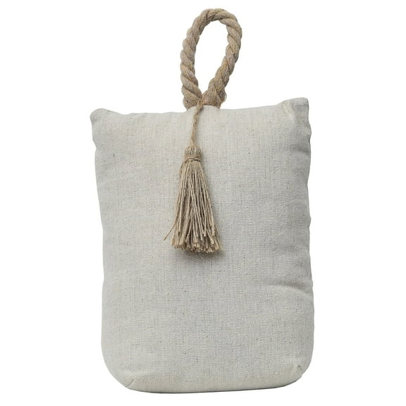 Cotton Weighted Bag Door Stop 2.3 lbs Natural