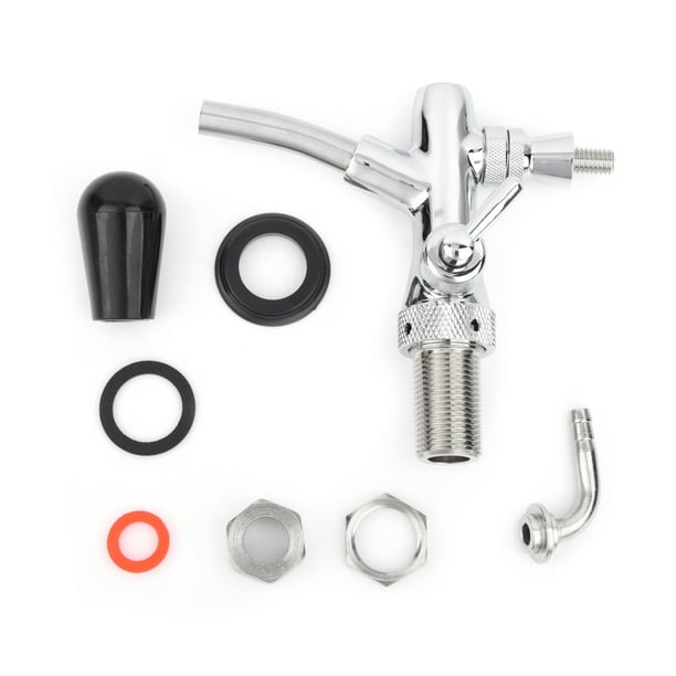 Beer Faucet, Stainless Steel G5/8 Adjustable Beer Tap Faucet Control