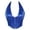 Blue, variant on Elegant Satin Neckholder Bodice Shaping Top Without Cups Seamless Bodysuit for Home Leisure