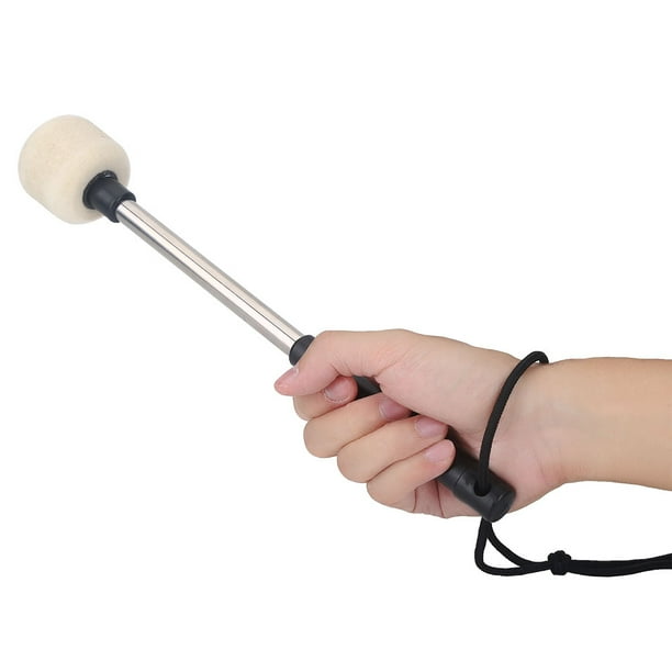 Ashata Durable Bass Drum Mallet Drumstick with Wool Felt Head