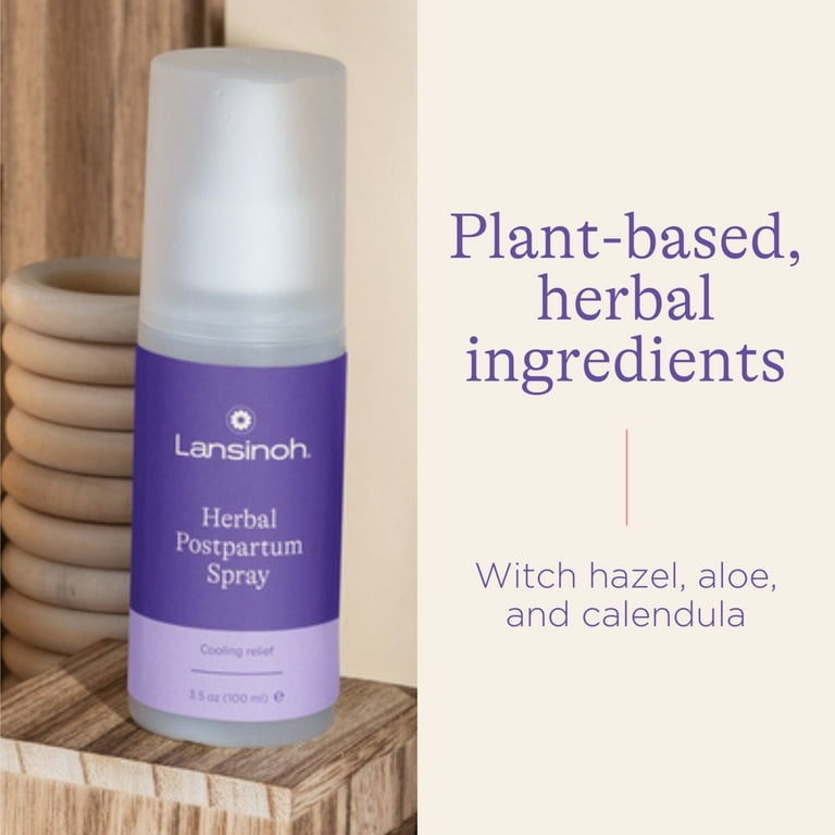 Lansinoh Herbal Perineal Spray, Postpartum Essentials, 3.5 fl oz