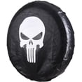 thumbnail image 3 of Funda universal para llantas de repuesto 4 WD 4 x 4 Spot Skull Funda protectora de cuero suave (CRÁNEO, 16" para diámetro 29'' - 31''), Bolsa para llantas de repuesto a prueba de lluvia Bolsa para llantas con protección solar Rojo Verde, 3 of 5