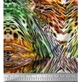 thumbnail image 1 of Soimoi Velvet Fabric Leopard & Snake Animal Skin Printed Craft Fabric by The Yard 58 Inch Wide, 1 of 3