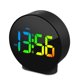 thumbnail image 1 of Pequeño despertador digital LED de escritorio, reloj electrónico de viaje, alarma dual, función de repetición, ajuste de día regulable, pantalla semanal de 12/24 horas, 4 pulgadas, color negro, 1 of 5