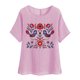 thumbnail image 1 of Vestidos Casuales Para Mujer, Blusas De Mujer De Moda Camisetas estampadas de moda para mujer, blusas casuales de lino holgadas de manga corta con cuello redondo y raglán, 1 of 4