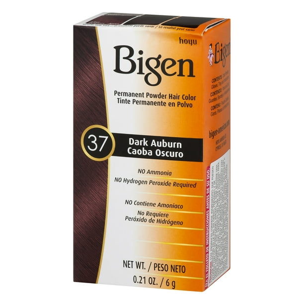 Bigen Permanent Powder Hair Color #37 Dark Auburn, oz Bigen Permanent Powder Hair Color #37 Dark Auburn, oz