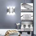thumbnail image 3 of LED Wall Light 6W Modern Indoor Wall Light Square Up Down Aluminum Lighting Decoration Light for Bedroom Study Bed Corridor Living Room, 3 of 4