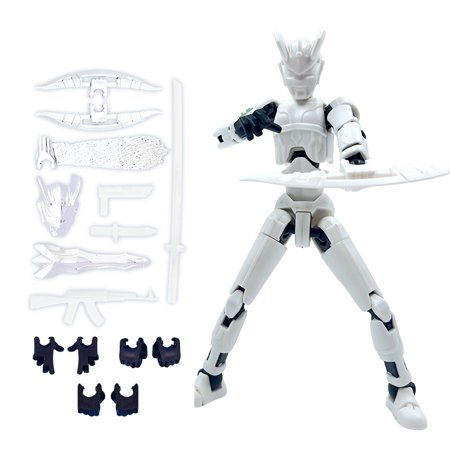 Multi-Jointed Movable Shapeshift Robot 3D Printed Mannequin Dummy Action Figures