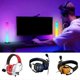 thumbnail image 2 of USB Gaming Headset 7.1 Surround Sound for PC Over Ear Headphones with Noise Cancelling Microphone Game Music Corded White, 2 of 5