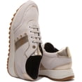 thumbnail image 4 of Geox D Tabelya A Women's Low Top Lace Up Casual Leather Sneakers In White Size 10.5, 4 of 6