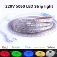 thumbnail image 2 of Tira de luces LED de colores para decoración del hogar, cinta luminosa de diodo de 220V con enchufe europeo, resistente al agua, para exteriores, jardín, 60LED/metro, 5050, 2 of 4
