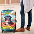 thumbnail image 4 of Hello Summer Bernese Mountain Dog Pool Day on Watermelon Float Travel Luggage Cover Berner Lover Gifts Suitcase Dust Protective Decor - 13008, 4 of 5