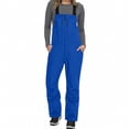thumbnail image 4 of Snow Bibs Women Insulated Waterproof Bib Overalls Snowboarding Athletic Pants Color Blue Size S, 4 of 8