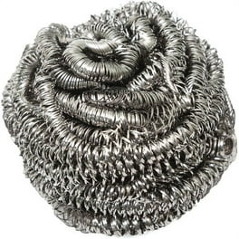 Genuine Joe Stainless Steel Scrubber - 3 Genuine Joe Stainless Steel Scrubber - 3