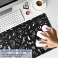 thumbnail image 4 of Long Mouse Pads for Desk,Black Gothic Skull Spider Pattern Desk Mats on Top Of Desks, Desk Mouse Pad Extra Large with 3mm Non-Slip Base and Stitched Edge for Gaming,Office,Work,Home 31.5"x11.8", 4 of 6