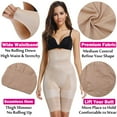 thumbnail image 2 of Womens Body Shapewear High Waist Seamless Firm Tummy Control Panties Waist Trainer Thigh Slimmer, 2 of 5