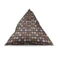 thumbnail image 4 of Leaf Lounger Chair Bag, Autumnal Tones Fall Foliage Mosaic Pattern of Leaves, High Capacity Storage with Handle Container, Lounger Size, Taupe Multicolor, by Ambesonne, 4 of 5