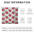 thumbnail image 5 of Chilfamy Girly Cherry Pillow Covers Pink Grid Lines Cute Fruits Stripes Decorative Pillow Covers for Kids Sweetheart Geometric Lovely Throw Pillow Covers for Living Room Couch Sofa,Multi-Size, 5 of 5