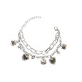 thumbnail image 2 of Kawaii Sanrio Hello Kitty lindo forma de corazón pulsera de doble capa mujeres mejor amiga joyería pulseras Accesorios, 2 of 4