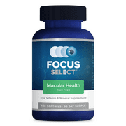 Focus Vitamins Focus Select Zinc Free AREDS2-Based Formula, Eye Vitamin and Mineral Supplement, 180 Count