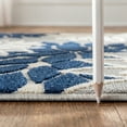 thumbnail image 6 of Nourison Aloha Indoor/Outdoor Tropical Floral Ivory/Navy 7'10" x 10'6" Area Rug, (8' x 11'), 6 of 13