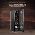 thumbnail image 4 of IVATION 16-Bottle Compressor Wine Refrigerator with Lock, Black, 4 of 7