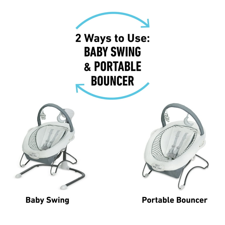 Graco Soothe 'n Sway LX Infant Swing with Portable Bouncer, Camila