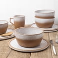 thumbnail image 7 of Stone Lain Vince Rustic Stoneware Dinnerware Set, Service for 4, Brown, 7 of 7