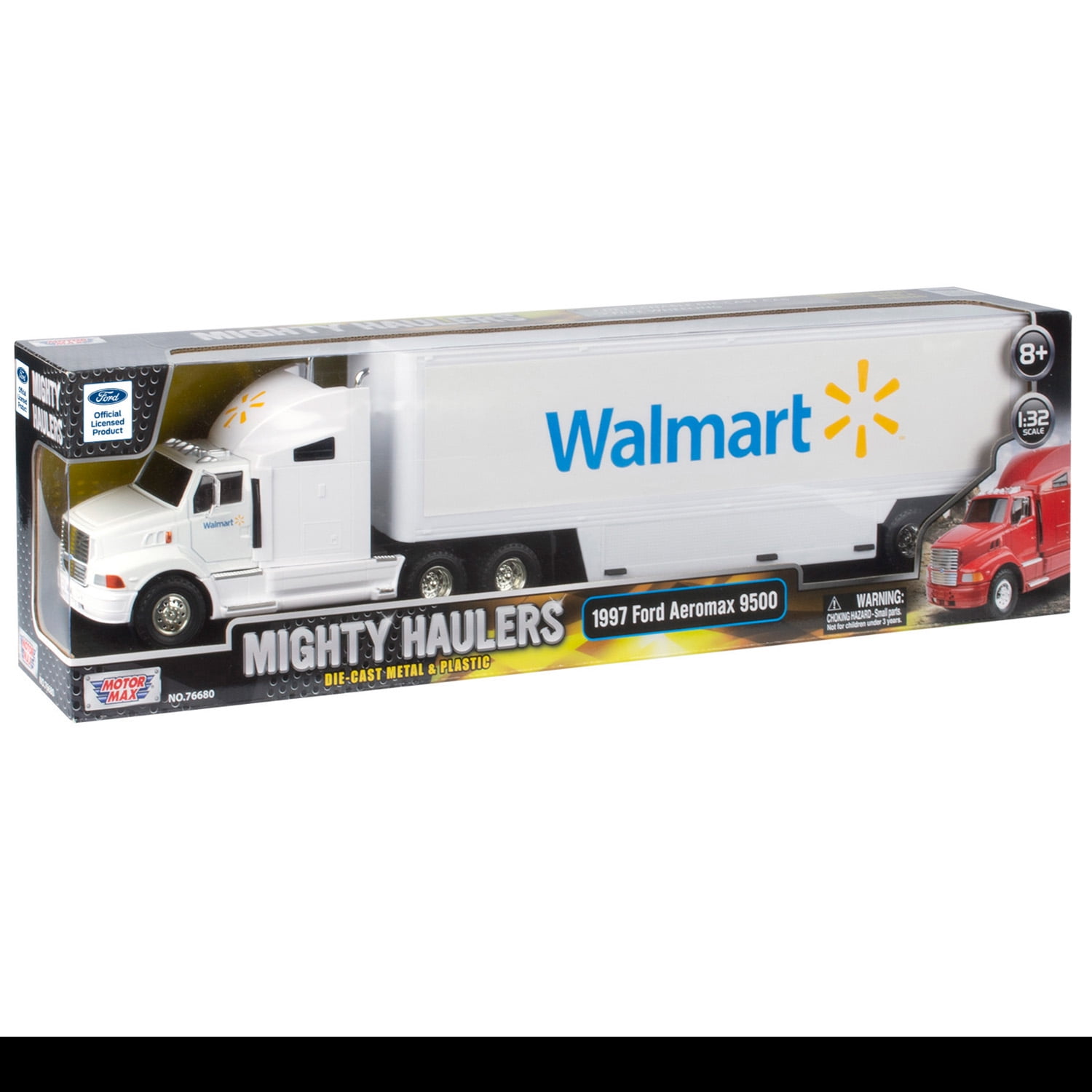 1:32 Amazingly Detailed Toy Play Vehicle , Ford Aeromax Walmart Transportation Truck