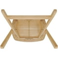 thumbnail image 2 of eHemco Wood Oversized Foldable TV Tray Table for Eating, 25.5 inches Height, Natural, 2 of 8