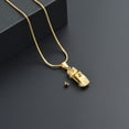 thumbnail image 4 of Stainless Steel Car Locket Urn Pendant Memory Necklace for Cremation Ashes of Loved One Memorial Jewelry, 4 of 5